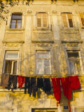 Buy Washing Line of Colourful Laundry in Old Town Buzet, Hilltop Village, Buzet, Istria, Croatia at AllPosters.com