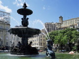 Buy Rossio and Carmo Church, Lisbon, Portugal at AllPosters.com