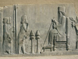 Relief of the Enthronement of Darius, Persepolis, Unesco World Heritage Site, Iran, Middle East