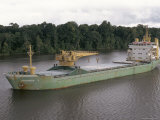 Buy Cargo Ship in the Breves Narrows in the Amazon Area, Brazil, South America at AllPosters.com
