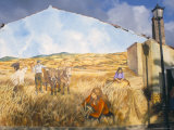 Buy Painting by Pina Monne on Side of House, Tinnura Village, Sardinia at AllPosters.com