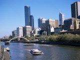 City Skyline and the Yarra River, Melbourne, Victoria, Australia