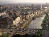 Buy Aerial View Along the River Liffey, Dublin, Eire (Republic of Ireland) at AllPosters.com
