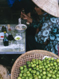 Buy Woman Eating Pho at Food Stall, Cholon Market, Ho Chi Minh City, Indochina at AllPosters.com
