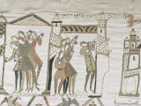 Crowds Point to Halley's Comet, February 1066, Bayeux Tapestry, Normandy, France
