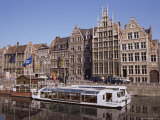 Buy Old Port and Guild Houses on the Graslei, River Lys (Leie) Waterway, Ghent, Belgium, Flanders at AllPosters.com