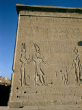 South Facade, Reliefs of Ptolemy XVI, Son of Julius Caesar, Late Ptolemaic