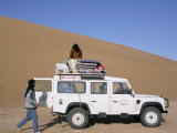 Buy Loading Equipment on a 4X4 Vehicle after Desert Trek, Chigaga Dunes, Draa Valley, Morocco at AllPosters.com