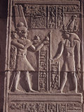 Ptolemaic Low Relief of the Hawk-Headed God Horus Presented with Offerings, Kom Ombo, North Africa