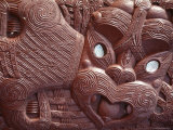 Buy Maori Carving on Ohinemutu Marae Meeting House, Rotorua, South Auckland, North Island, New Zealand at AllPosters.com