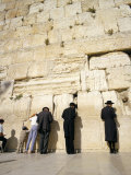 Buy Jews Praying at the Western Wall, Jerusalem, Israel, Middle East at AllPosters.com