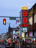 Beale Street at Night, Memphis, Tennessee, USA