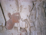 Close-Up Showing the Ankh, Symbol of Life, Being Offered to Sethos I, New Kingdom