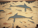 Dolphin Fresco, Knossos, Crete, Greece