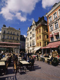 Flemish Houses and Cafes, Grand Place, Lille, Nord, France