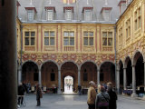 Tourists Inside the Flemish Vielle Bourse (Old Mint), Lille, Nord, France