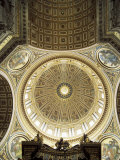 Buy Interior of the Dome, St. Peter's Basilica, Vatican, Rome, Lazio, Italy at AllPosters.com