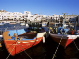 Harbour with Fishing Boats, Mykonos Town, Island of Mykonos, Cyclades, Greece