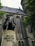 Buy Monument to Johann Sebastian Bach Outside St. Thomas Church, Leipzig, Germany at AllPosters.com