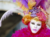 Buy Portrait of a Person Dressed in Mask and Costume Taking Part in Carnival, Venice, Italy at AllPosters.com