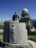 Buy W. A. Coughanor Monument Outside Idaho Capitol, Boise, Idaho, USA at AllPosters.com