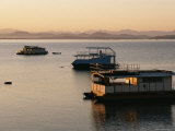 Buy Houseboats at Dawn at Cutty Sark Hotel Marina, Lake Kariba, Zimbabwe, Africa at AllPosters.com