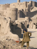 Restoration Work, Arg-E Bam, Bam, Unesco World Heritage Site, Iran, Middle East