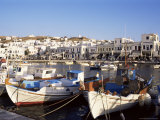 Harbour with Fishing Boats, Mykonos Town, Island of Mykonos, Cyclades, Greece