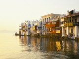Buy Little Venice at Sunset, Mykonos Town, Mykonos, (Mikonos), Greek Islands, Greece at AllPosters.com