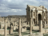 Buy West Gate, Roman Site of Timgad, Unesco World Heritage Site, Algeria, North Africa, Africa at AllPosters.com