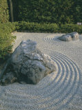 Raked Stone Garden, Taizo-In Temple, Kyoto, Honshu, Japan