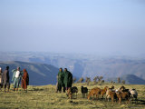 Shepherds at Geech Camp, Simien Mountains National Park, Unesco World Heritage Site, Ethiopia