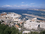 Buy View Over Airport and Europort, Gibraltar, Mediterranean at AllPosters.com