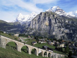 Buy Murren, Eiger, Monch and Jungfrau, Bernese Oberland, Switzerland at AllPosters.com