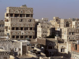 Buy Skyline of the Old Town, Sana'A, Unesco World Heritage Site, Yemen, Middle East at AllPosters.com