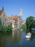 Rozenhoedkai and Belfried, Bruges (Brugge), Unesco World Heritage Site, Belgium