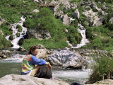 Buy Resting by the Rio Cares, Central Massif, Picos De Europa, Cantabria, Spain at AllPosters.com