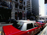 Taxis, Causeway Bay, Hong Kong Island, Hong Kong, China