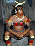Suya Indian Dressed for Dance, Brazil, South America