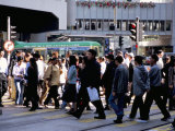 Busy Crossing, Central, Hong Kong Island, Hong Kong, China