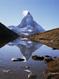 Buy The Matterhorn, 4478M, from the East, Over Riffel Lake, Swiss Alps, Switzerland at AllPosters.com