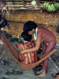 Buy Yanomami Girls Applying Body Make-Up, Brazil, South America at AllPosters.com