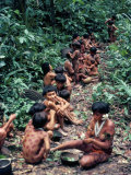 Yanomami on the Way to a Feast, Brazil, South America