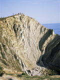 Buy Folded Limestone, Stair Hole, Lulworth Cove, Dorset, England, United Kingdom at AllPosters.com