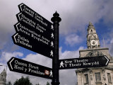 Buy Street Sign, City of Cardiff, Glamorgan, Wales, United Kingdom at AllPosters.com