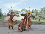 Buy Kamayura Indian Fish Dance, Xingu, Brazil, South America at AllPosters.com