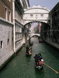 Bridge of Sighs and Gondolas, Venice, Veneto, Italy