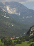 Village of Trnovo Ob Soci in Soca Valley, Triglav National Park, Julian Alps, Slovenia