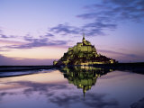 Mont Saint-Michel at Sunset, Unesco World Heritage Site, La Manche Region, Basse Normandie, France
