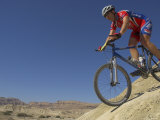 Buy Competitior Riding Downhill in the Mount Sodom International Mountain Bike Race, Israel at AllPosters.com